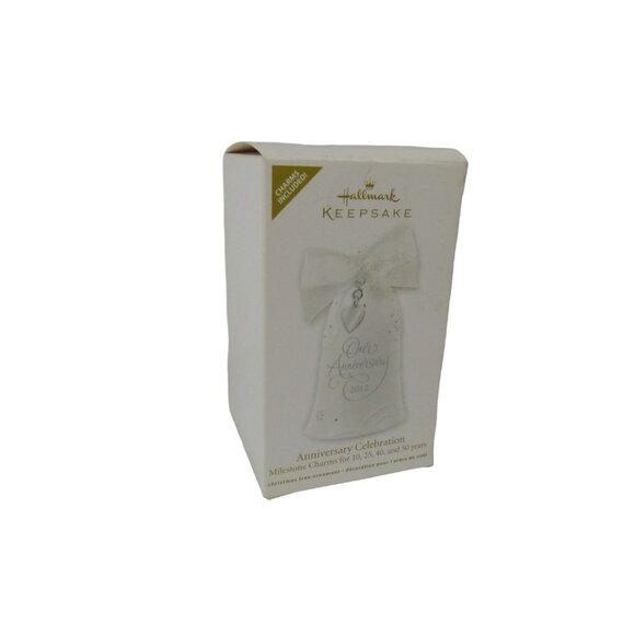 Hallmark Keepsake Ornament Anniversary Celebration Dated 2012 Milestone Charms - Picture 3 of 6